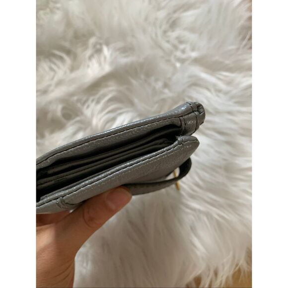Fossil gray leather wallet small with multiple compartment - Picture 7 of 9